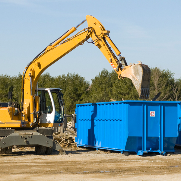 what size residential dumpster rentals are available in Disautel